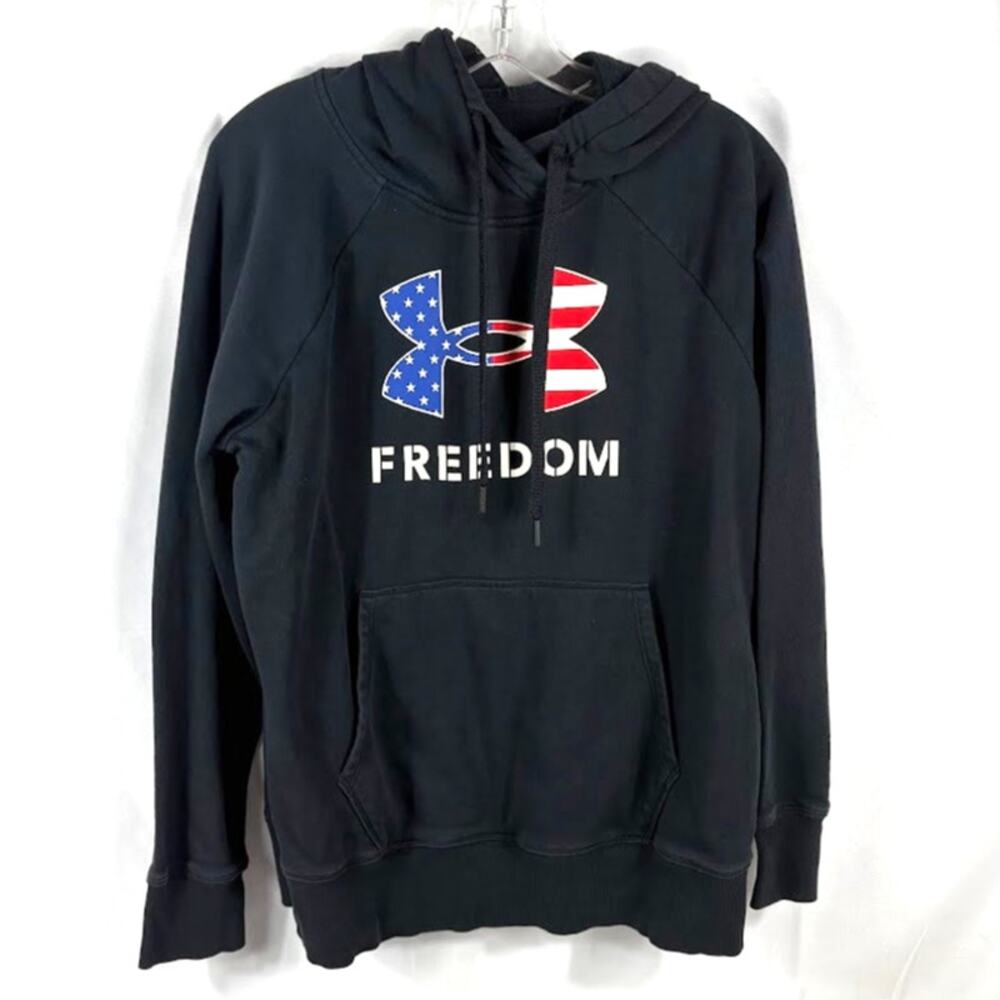 UNDER ARMOUR M Pullover Hoodie Freedom American Flag